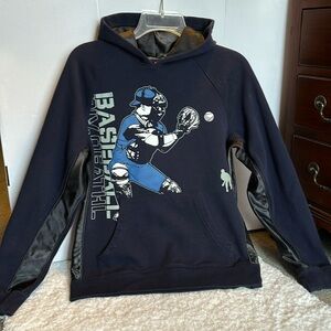 Pro spirit hoodie youth xl navy blue baseball